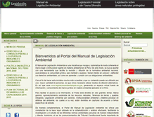 Tablet Screenshot of legislacionambientalspda.org.pe